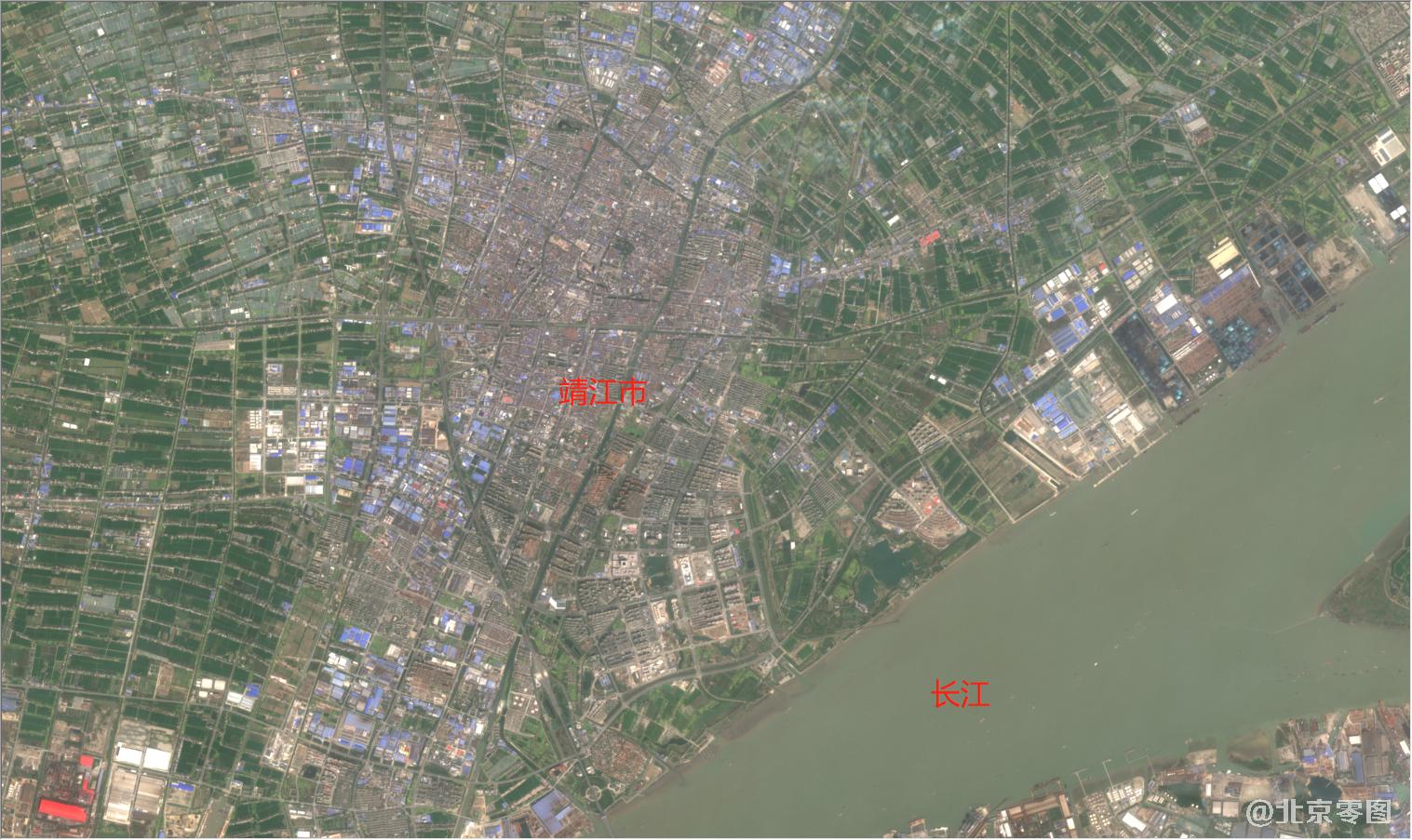 南通市2021年3月份卫星图