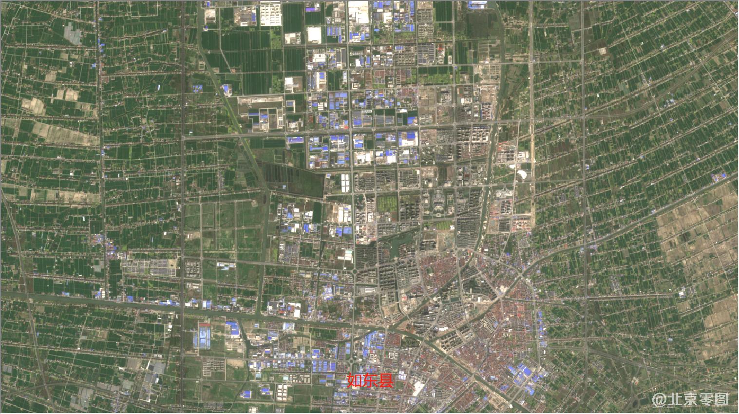 南通市2021年3月份卫星图