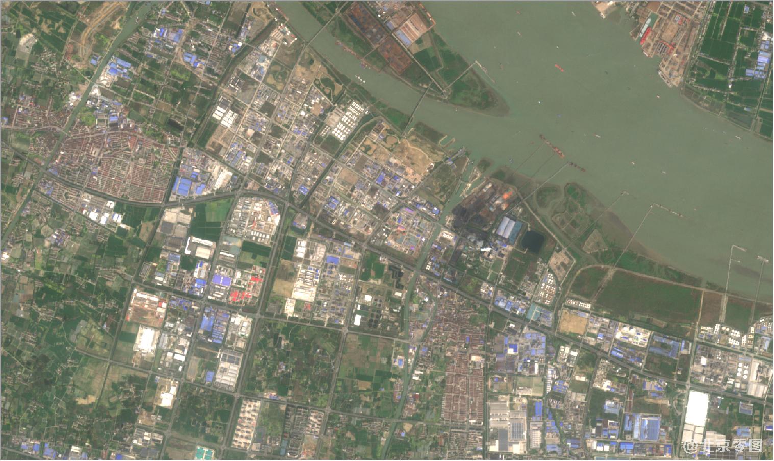 南通市2021年3月份卫星图