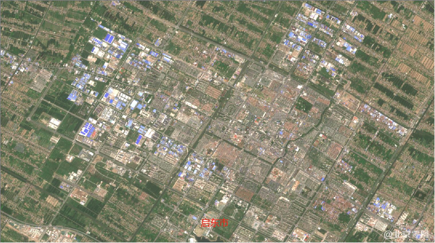 南通市2021年3月份卫星图