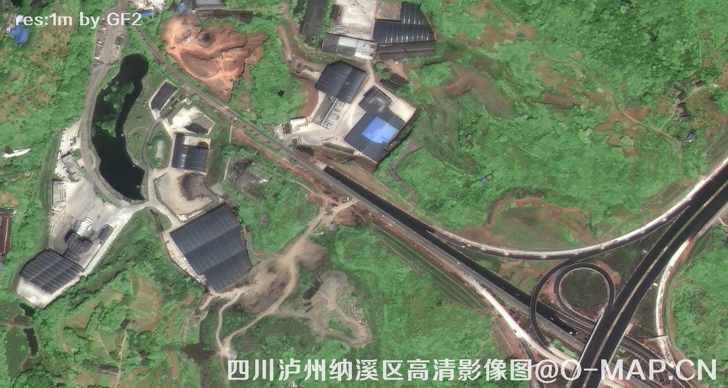 四川省泸州市纳溪区2020年高分二号卫星影像图