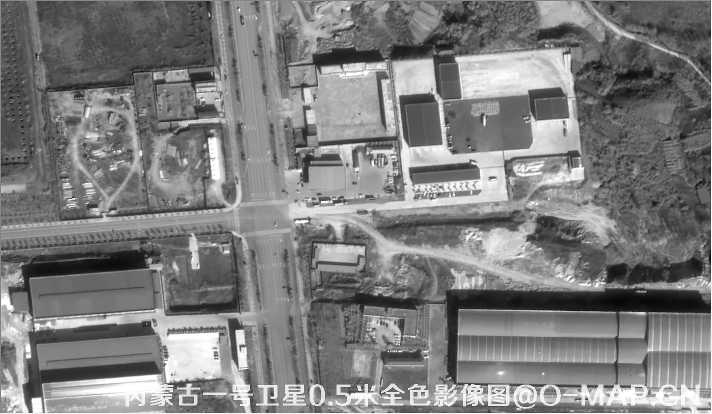 内蒙古一号卫星0.5米全色影像图