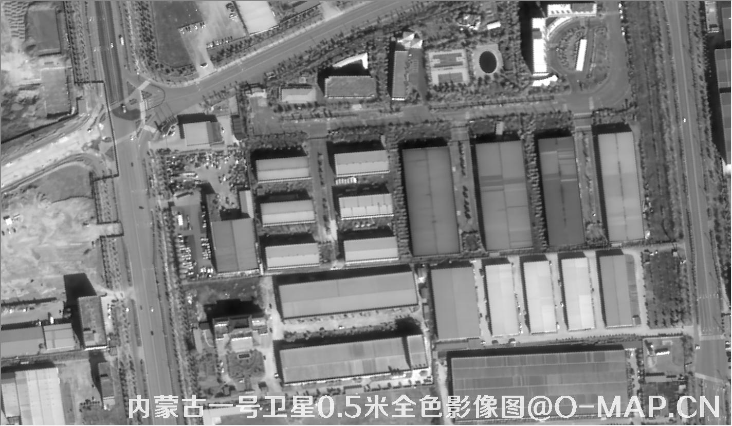 内蒙古一号卫星0.5米全色影像图
