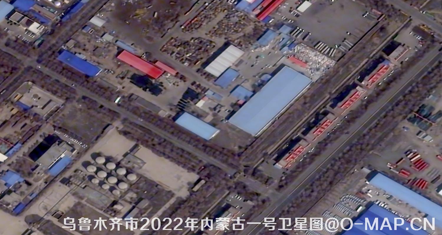 内蒙古一号卫星2022年拍摄的新疆乌鲁木齐市影像图