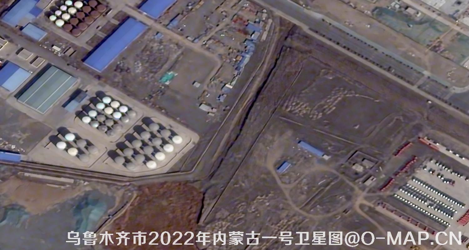 内蒙古一号卫星2022年拍摄的新疆乌鲁木齐市影像图