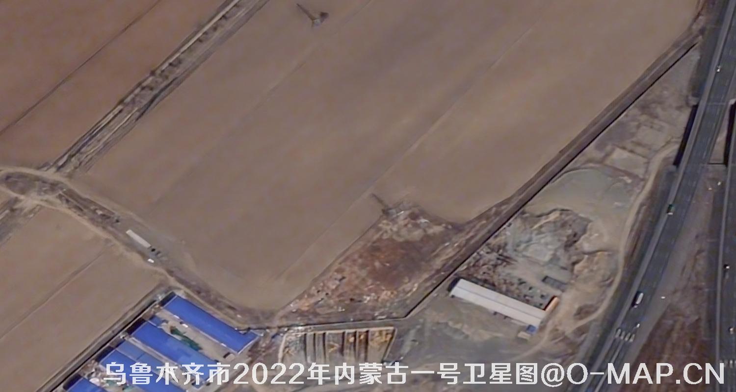 内蒙古一号卫星2022年拍摄的新疆乌鲁木齐市影像图