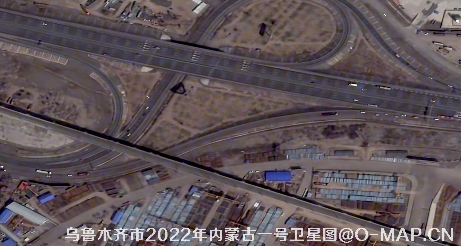 内蒙古一号卫星2022年拍摄的新疆乌鲁木齐市影像图