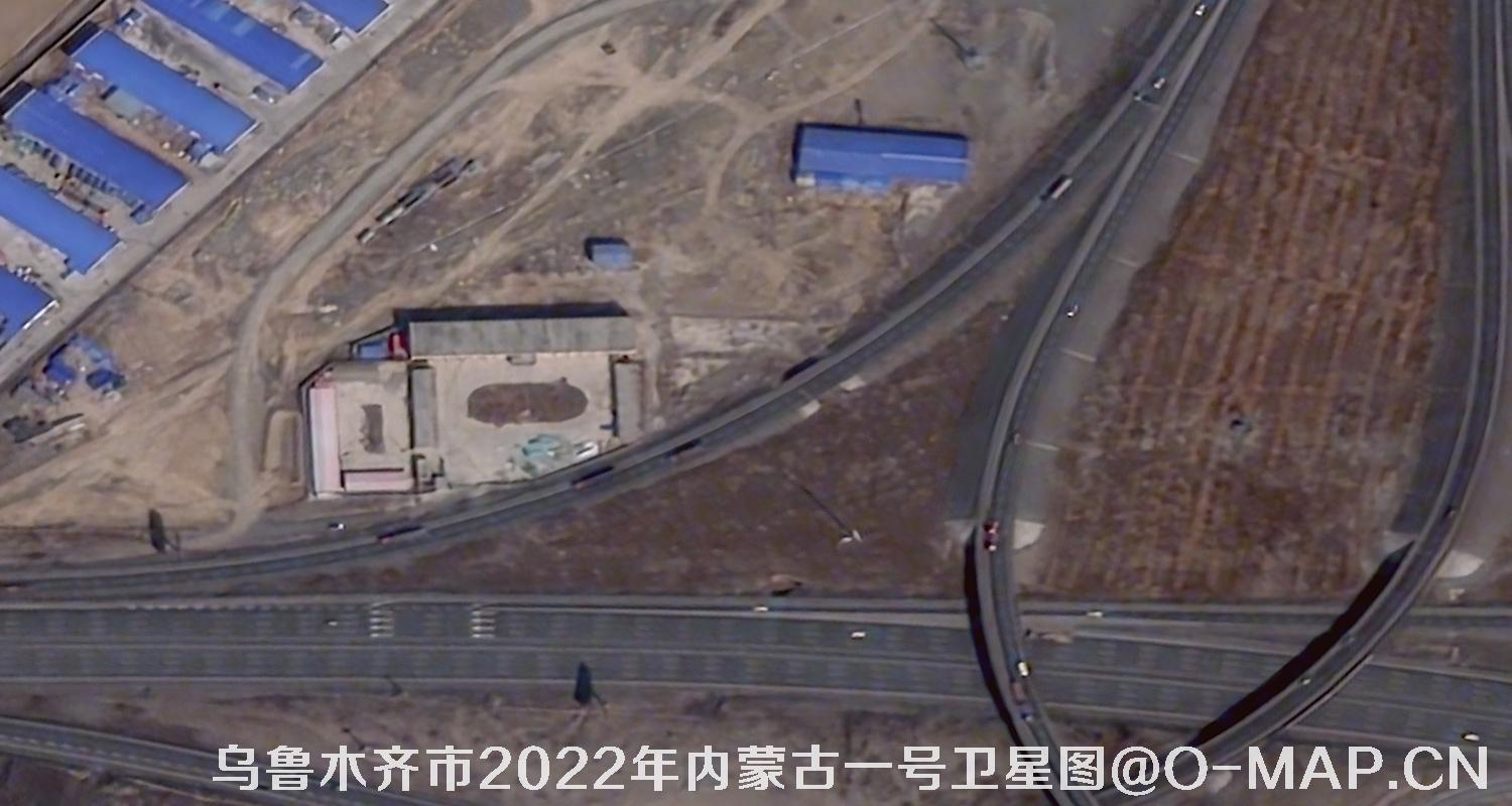 内蒙古一号卫星2022年拍摄的新疆乌鲁木齐市影像图