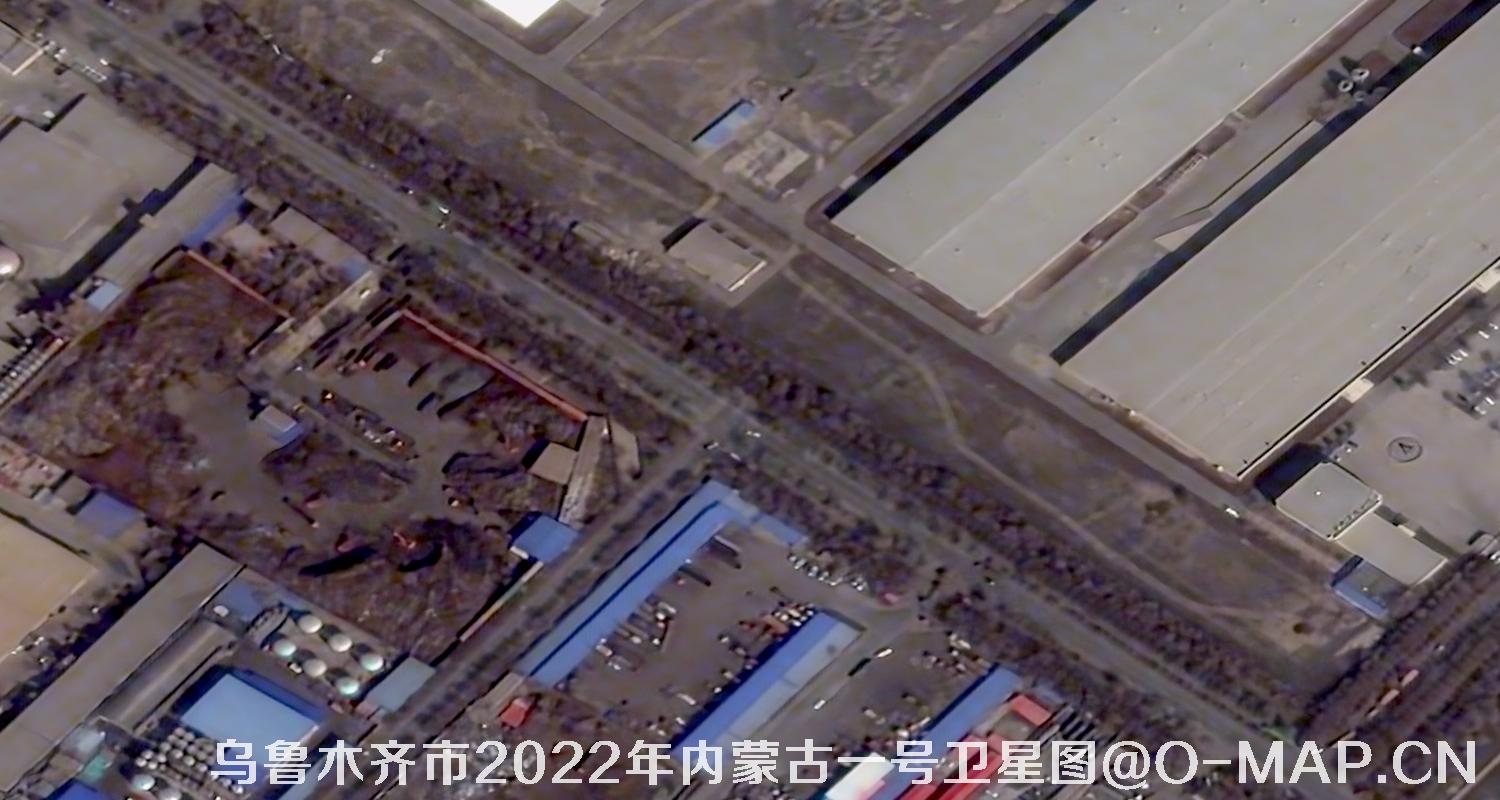 内蒙古一号卫星2022年拍摄的新疆乌鲁木齐市影像图