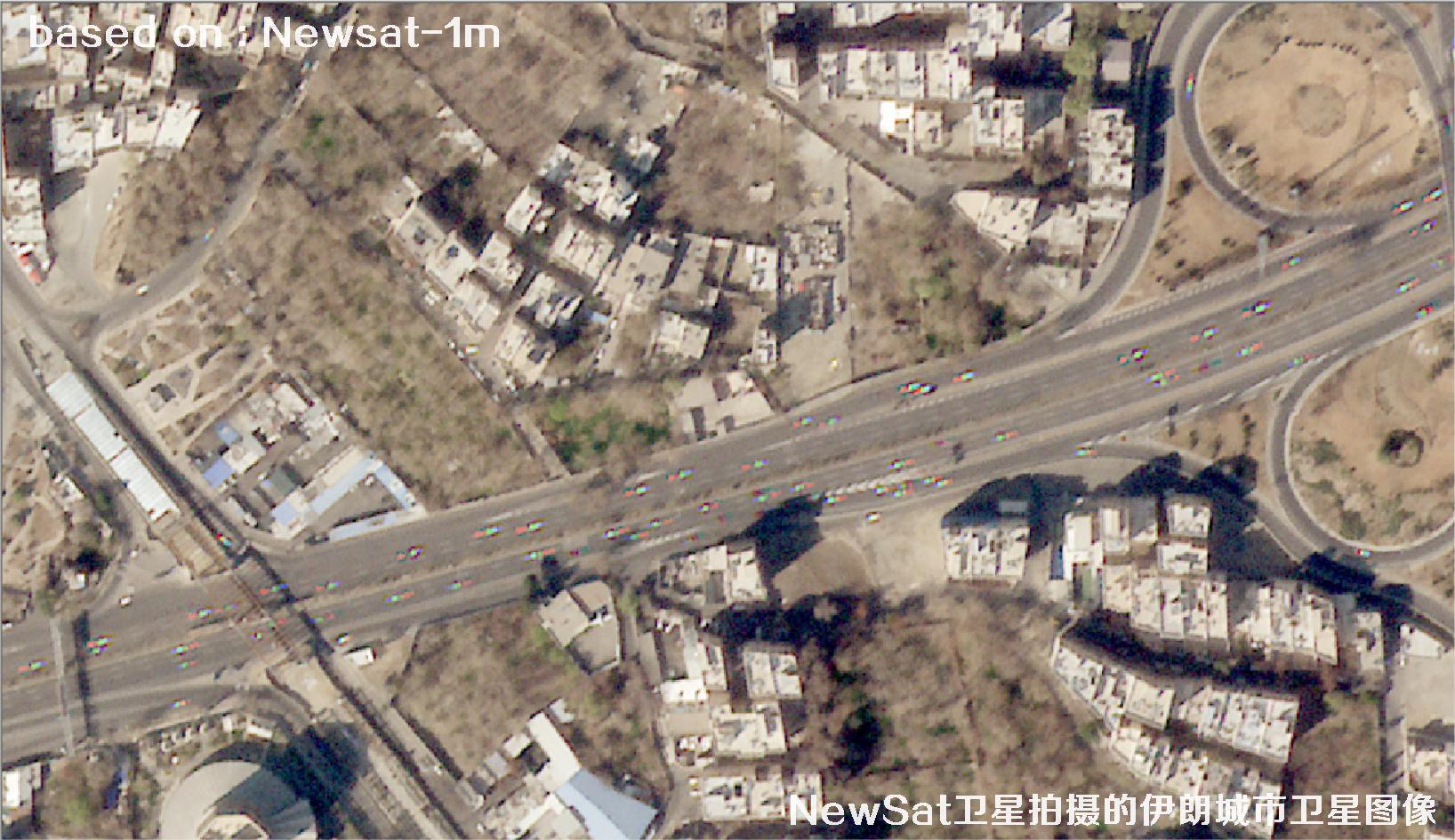 阿根廷Newsat卫星拍摄的伊朗城市卫星图像