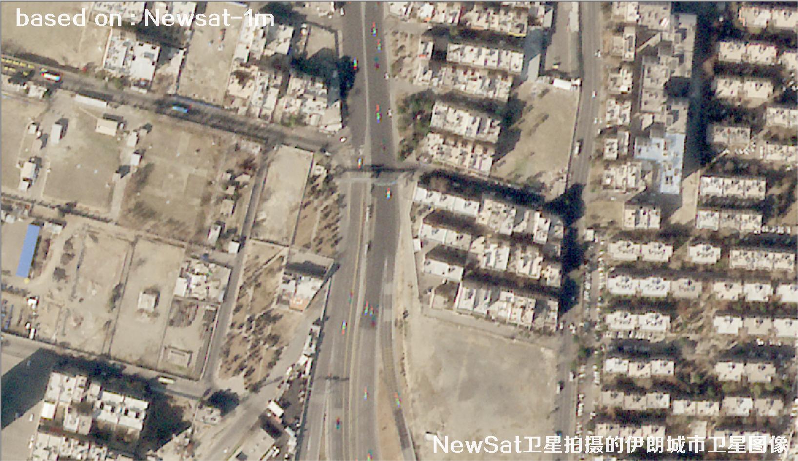 阿根廷Newsat卫星拍摄的伊朗城市卫星图像
