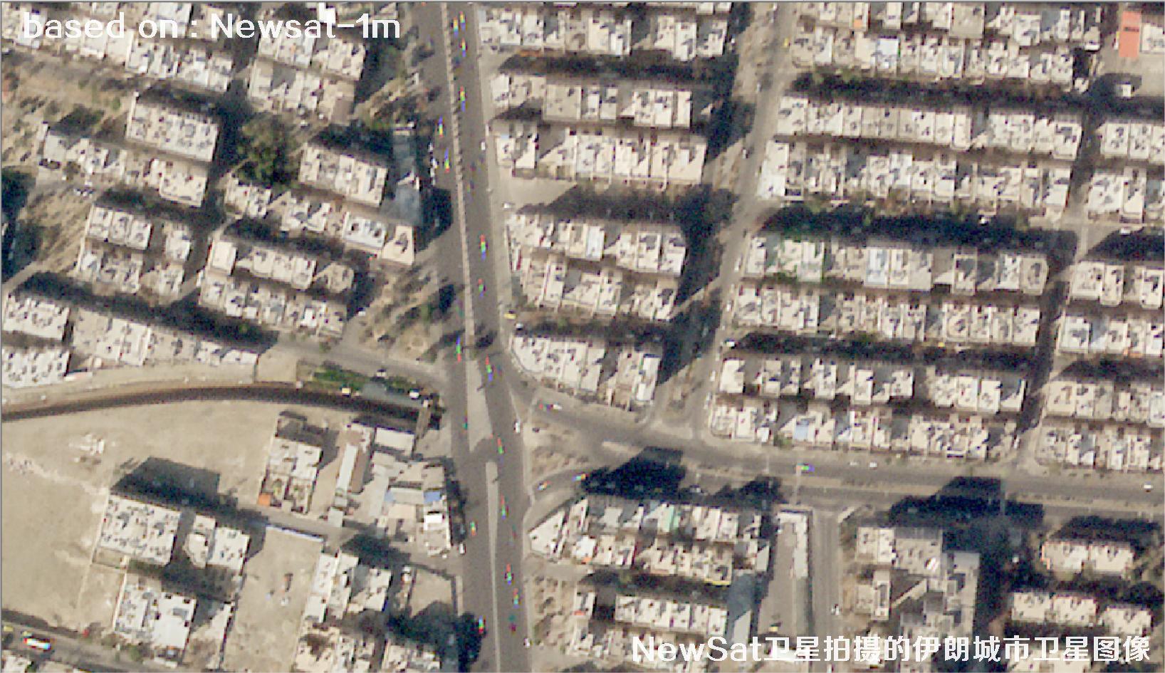 阿根廷Newsat卫星拍摄的伊朗城市卫星图像