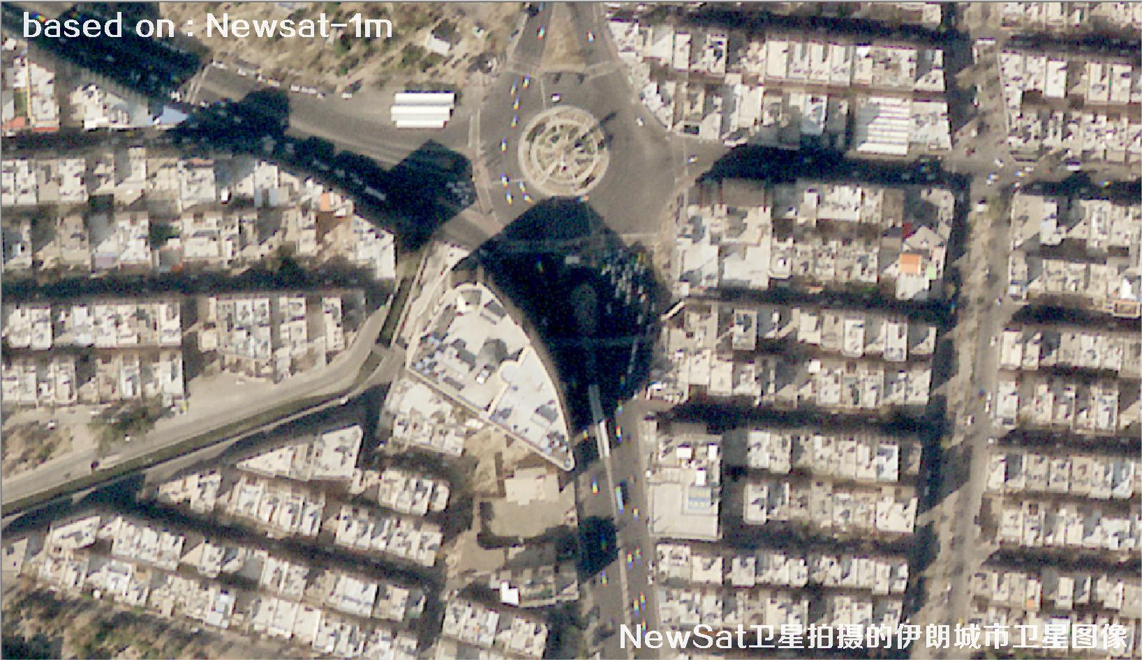 阿根廷Newsat卫星拍摄的伊朗城市卫星图像