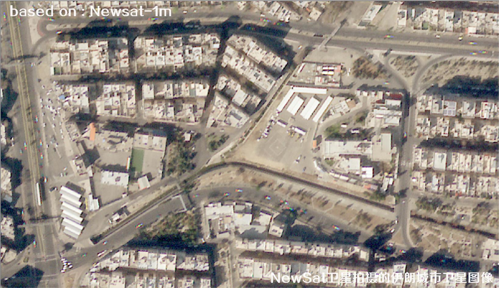 阿根廷Newsat卫星拍摄的伊朗城市卫星图像
