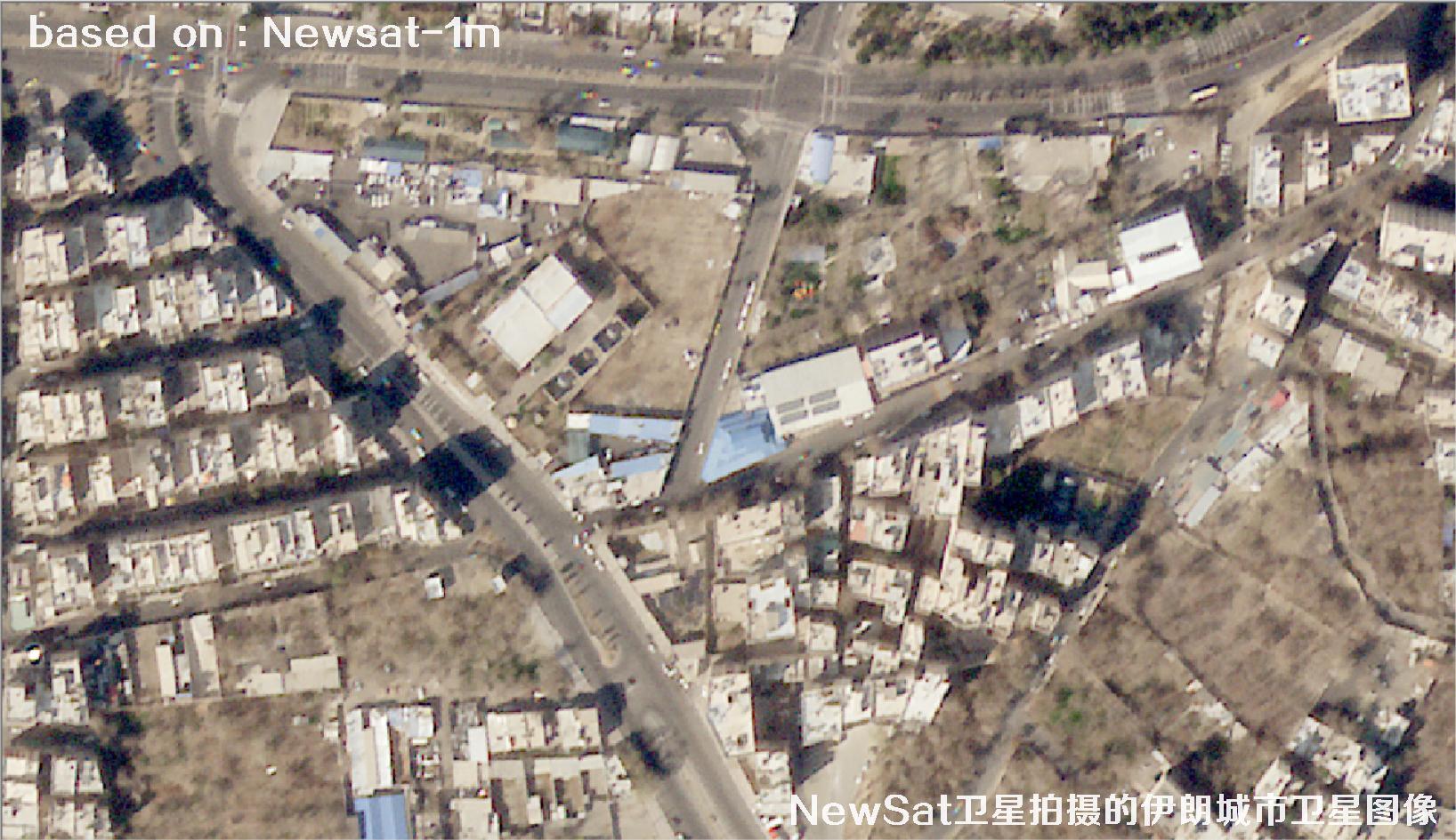 阿根廷Newsat卫星拍摄的伊朗城市卫星图像