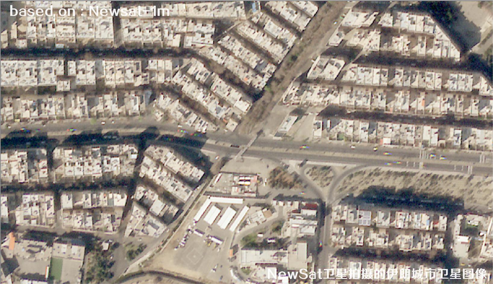 阿根廷Newsat卫星拍摄的伊朗城市卫星图像