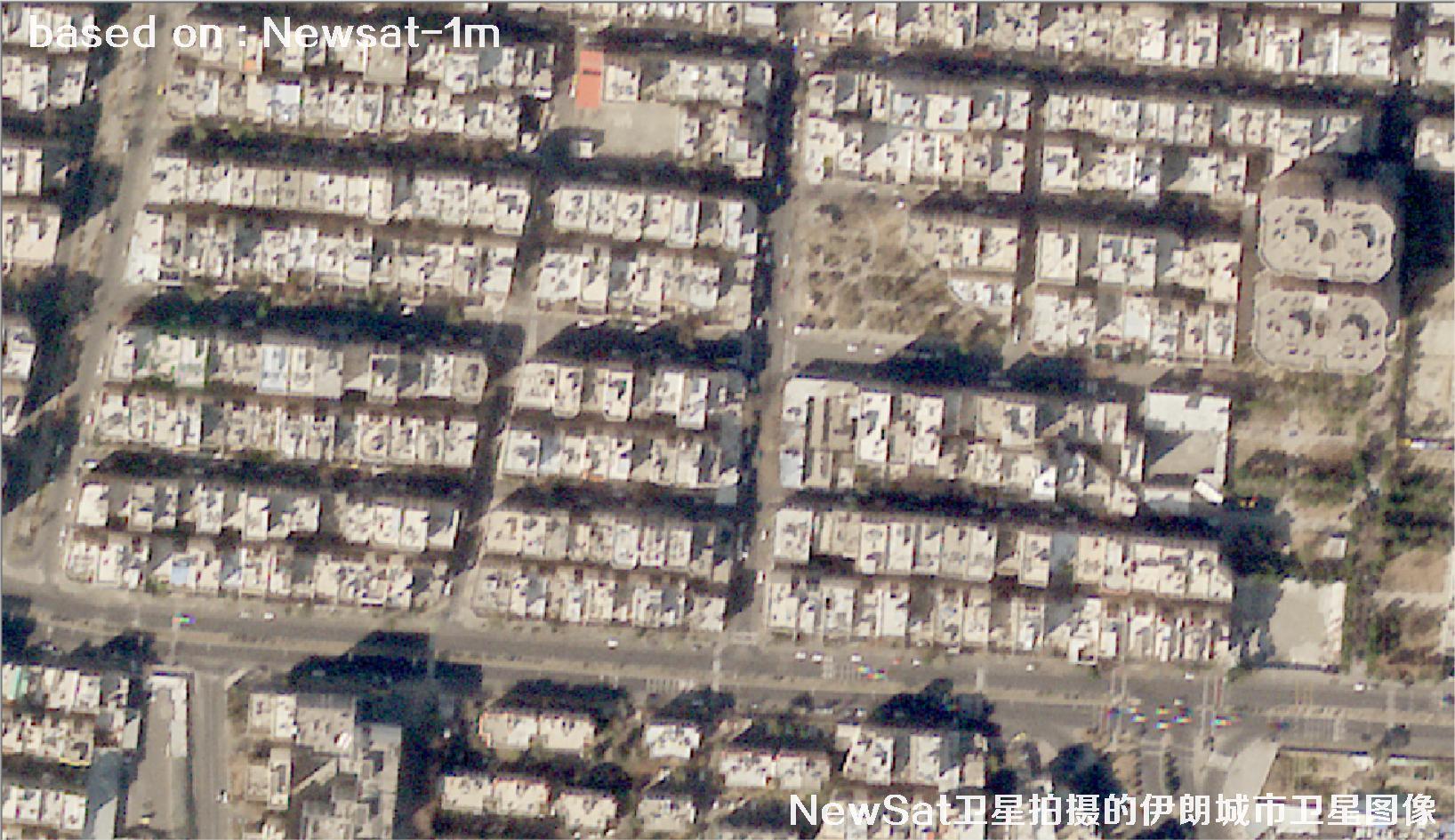 阿根廷Newsat卫星拍摄的伊朗城市卫星图像