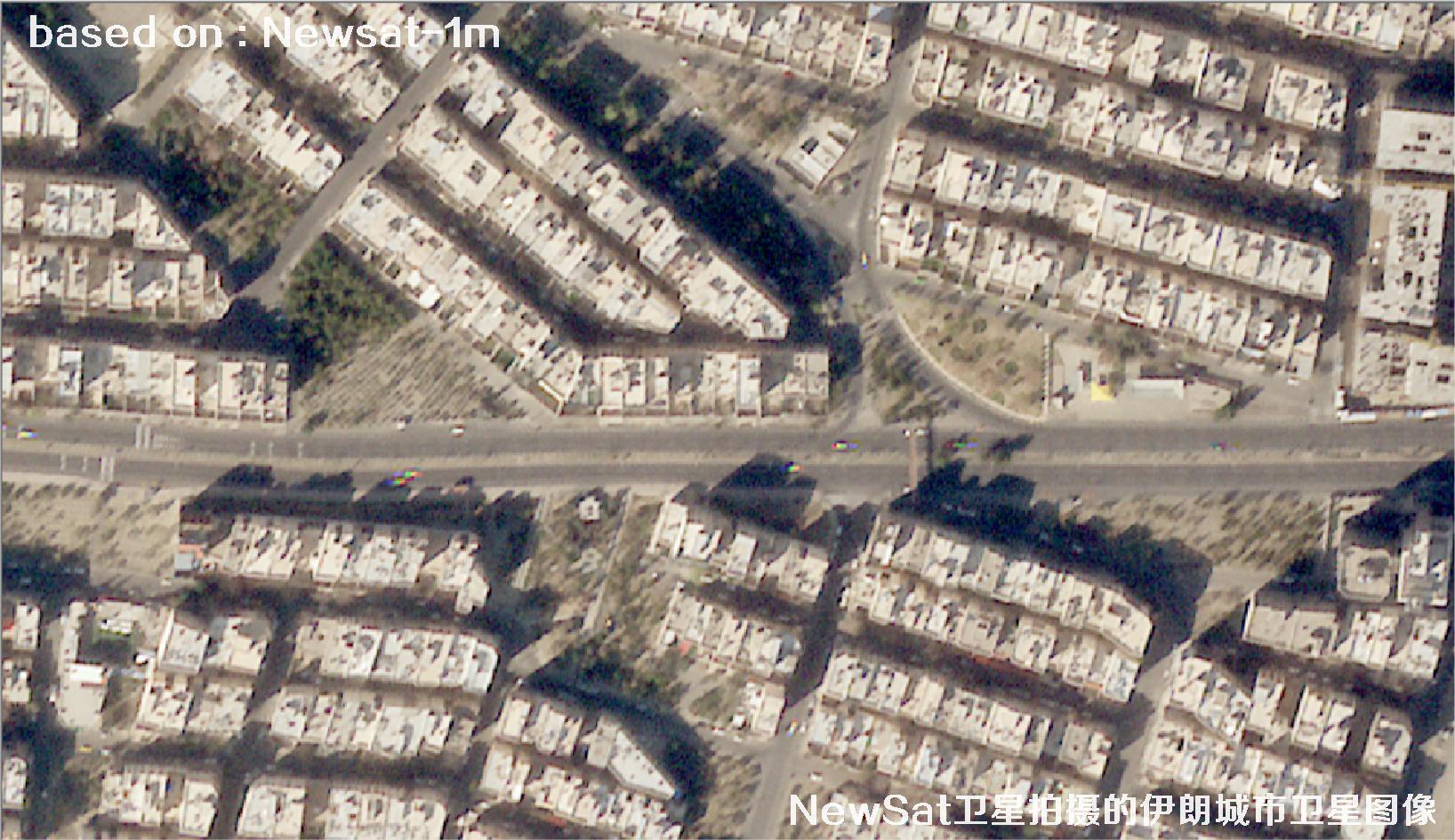 阿根廷Newsat卫星拍摄的伊朗城市卫星图像