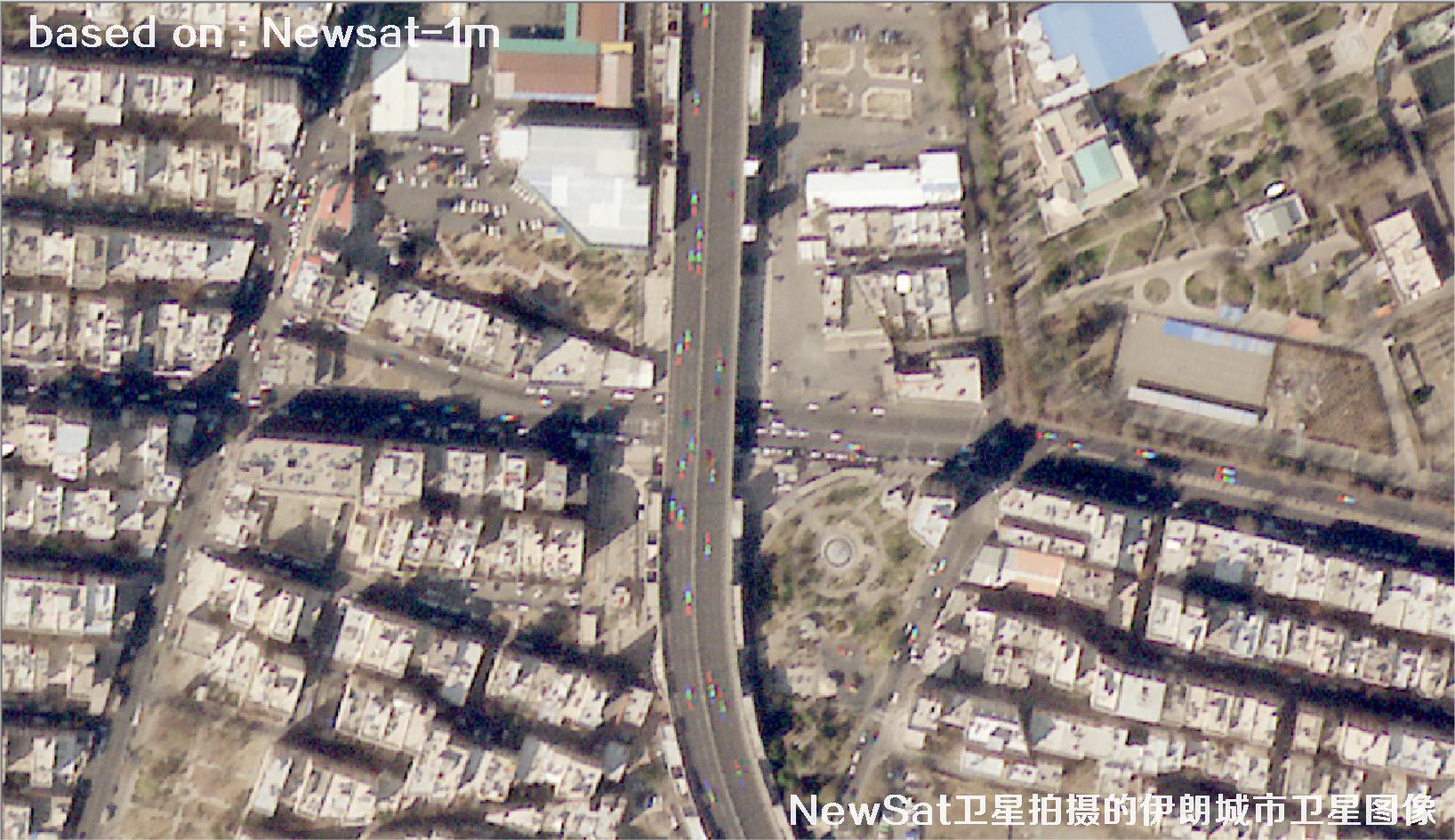 阿根廷Newsat卫星拍摄的伊朗城市卫星图像