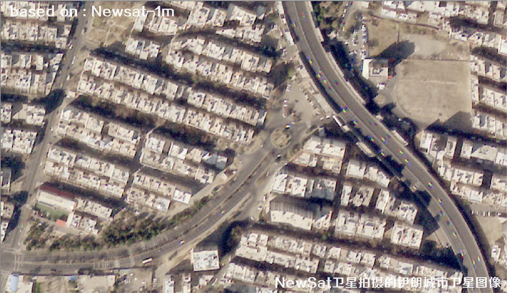 阿根廷Newsat卫星拍摄的伊朗城市卫星图像
