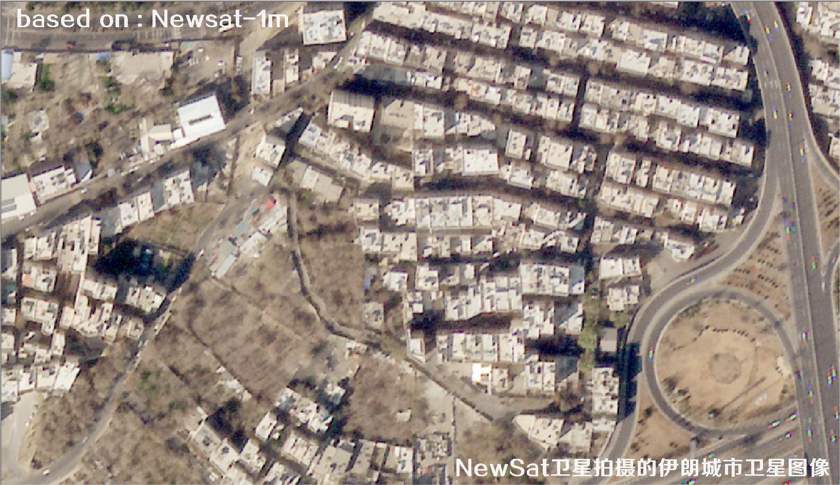 阿根廷Newsat卫星拍摄的伊朗城市卫星图像