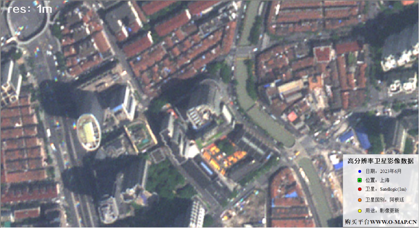 阿根廷Newsat卫星2023年6月份拍摄额上海市卫星图像