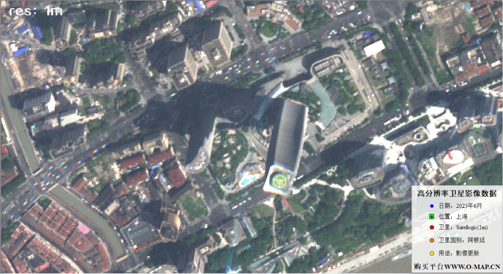 阿根廷Newsat卫星2023年6月份拍摄额上海市卫星图像