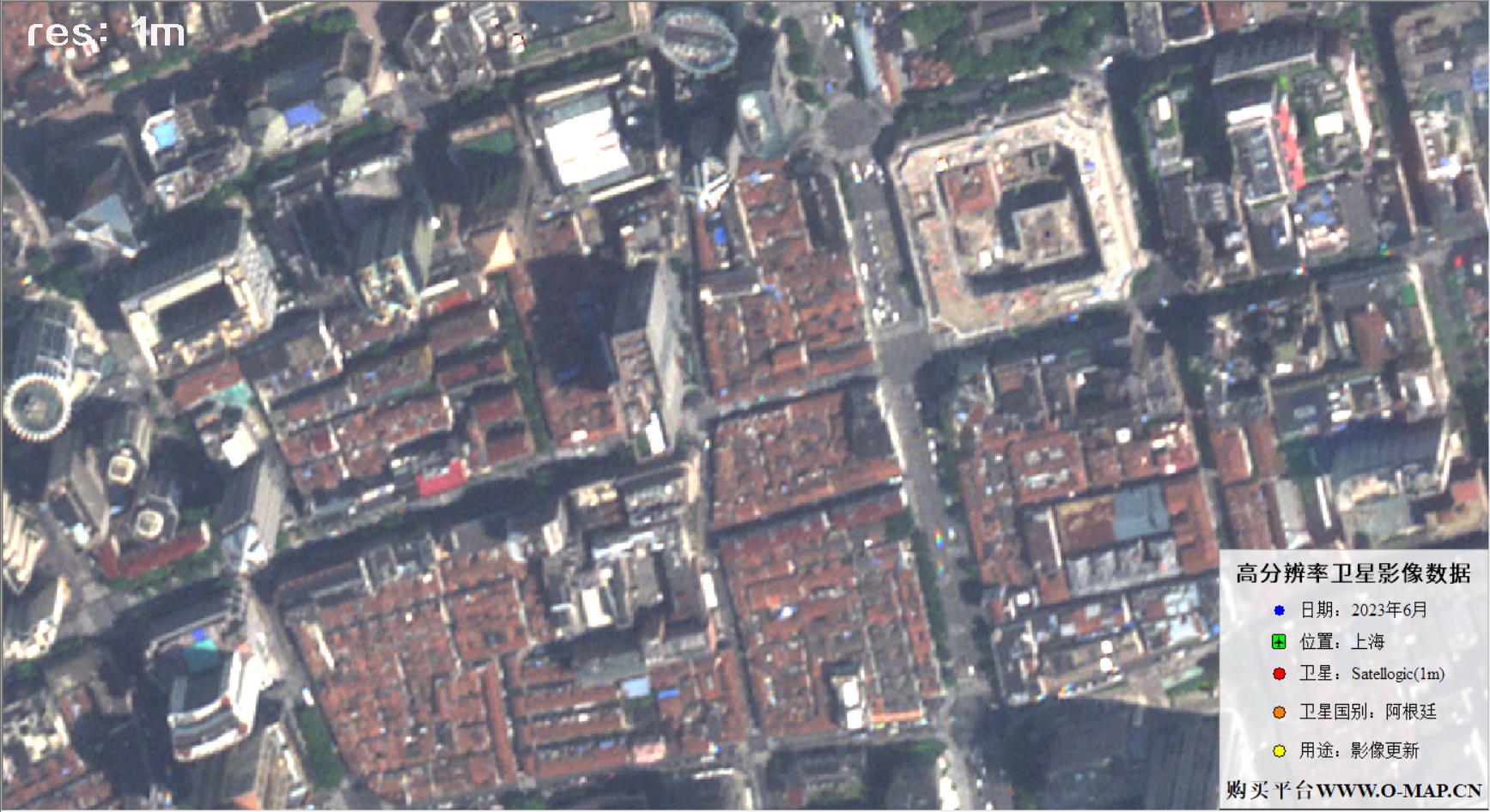阿根廷Newsat卫星2023年6月份拍摄额上海市卫星图像