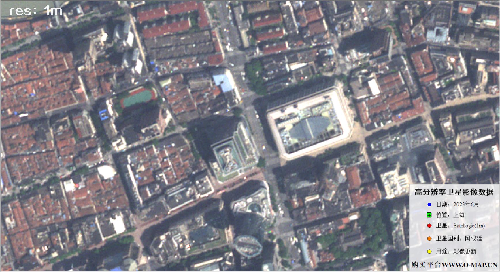 阿根廷Newsat卫星2023年6月份拍摄额上海市卫星图像