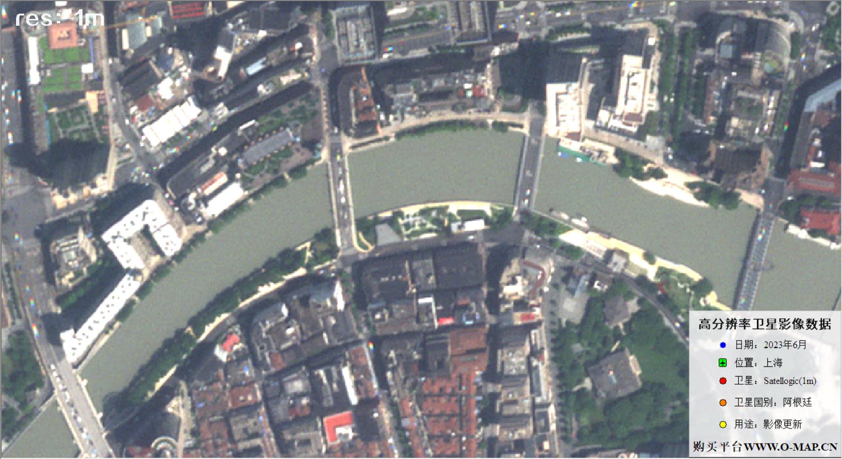 阿根廷Newsat卫星2023年6月份拍摄额上海市卫星图像