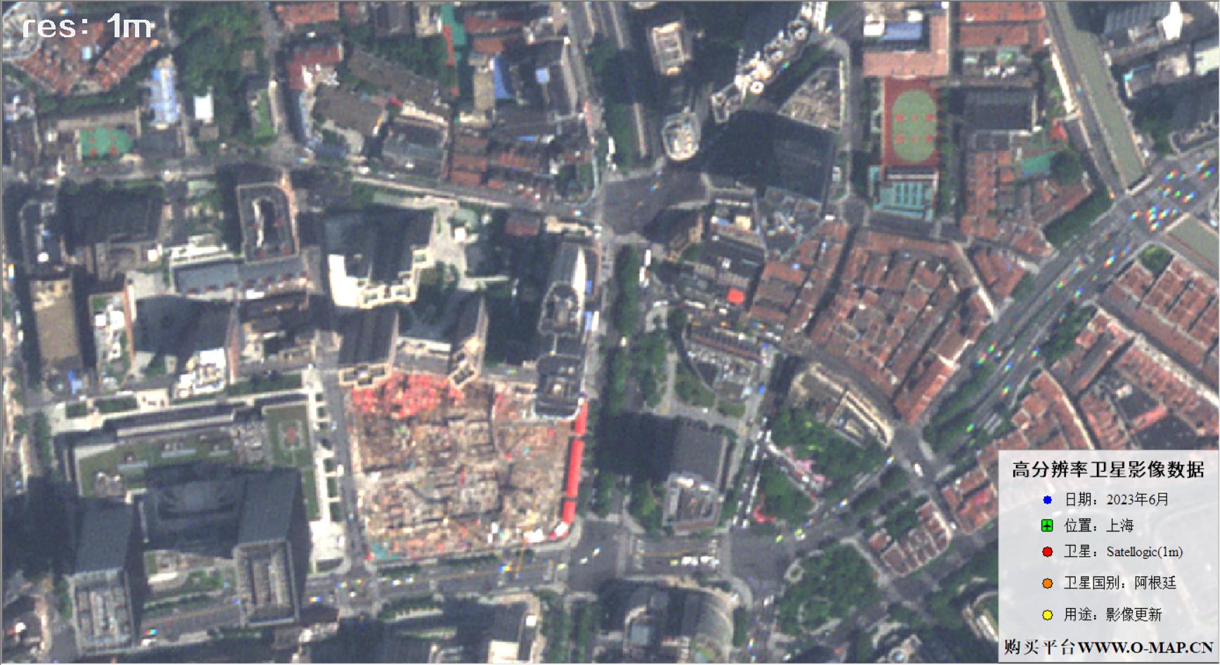 阿根廷Newsat卫星2023年6月份拍摄额上海市卫星图像