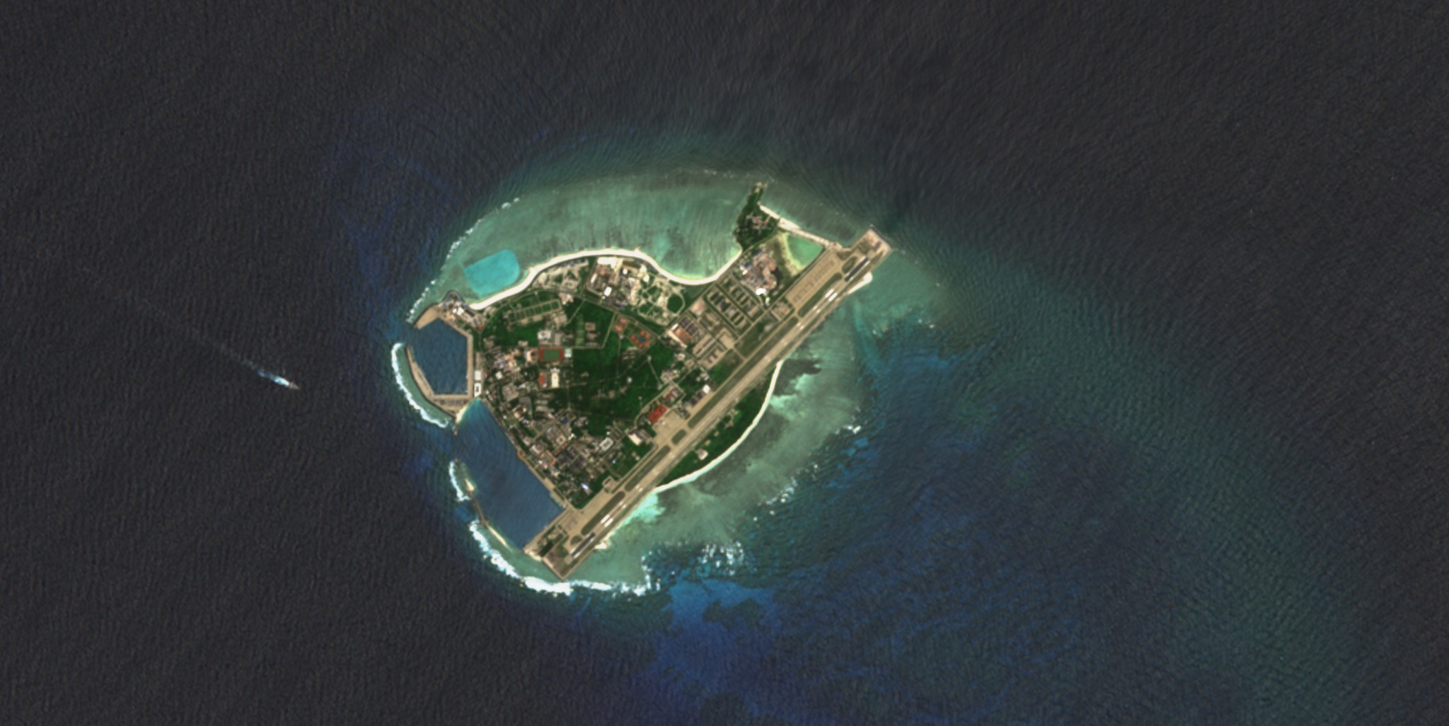 三沙市2025年8月最新卫星图像