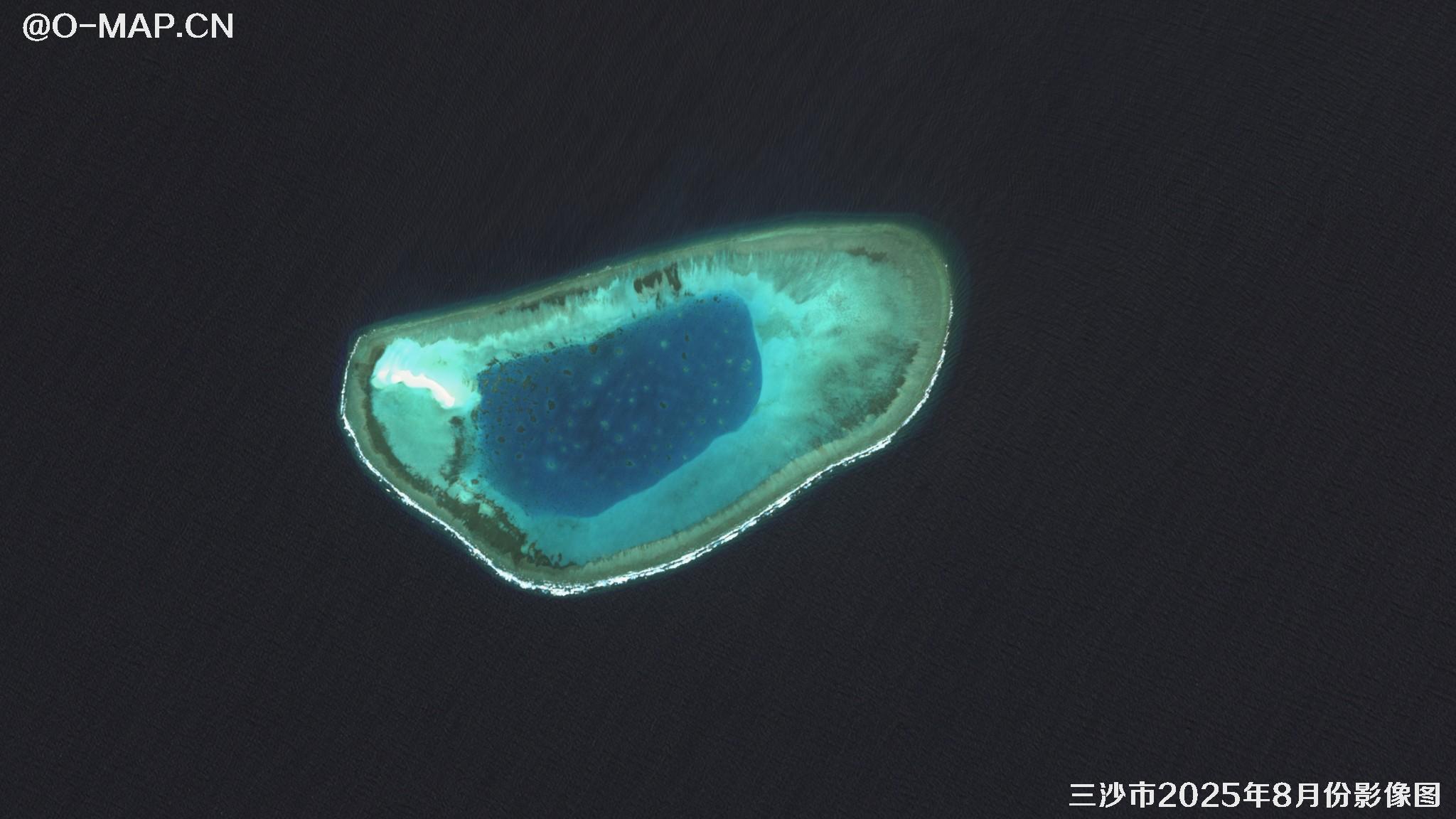 三沙市2025年8月最新卫星图像