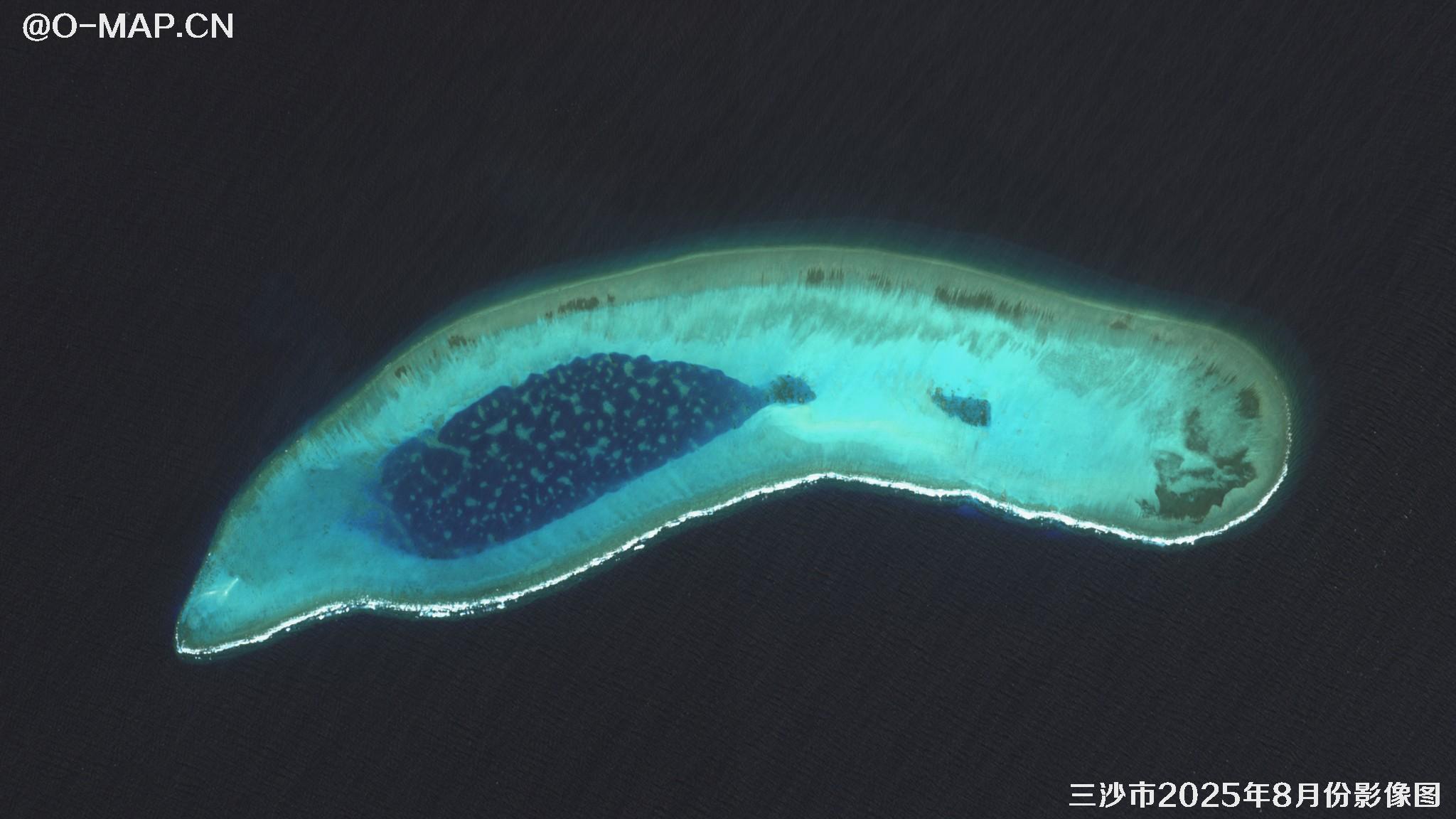 三沙市2025年8月最新卫星图像