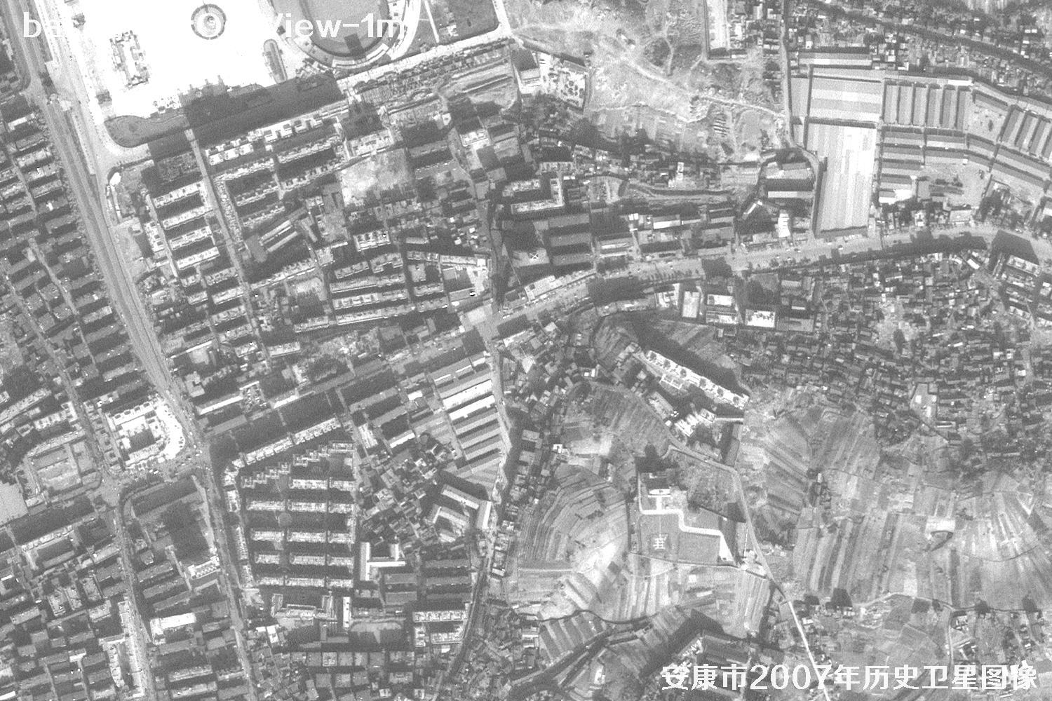 安康市2007年OrbView卫星1米分辨率历史图像11