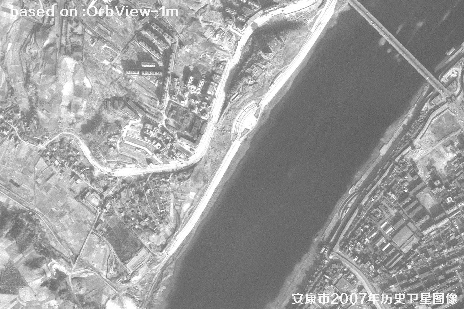 安康市2007年OrbView卫星1米分辨率历史图像13