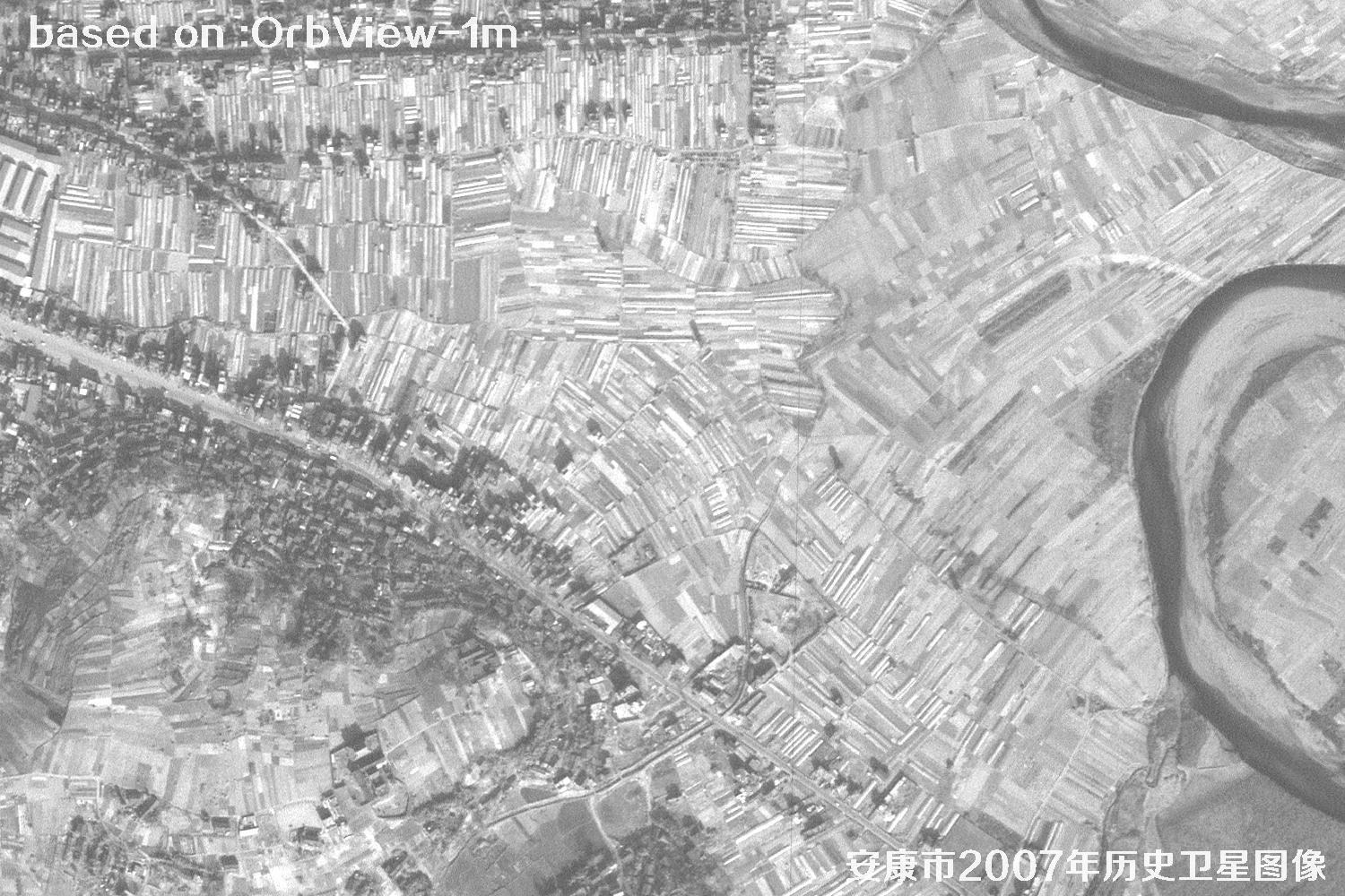 安康市2007年OrbView卫星1米分辨率历史图像14