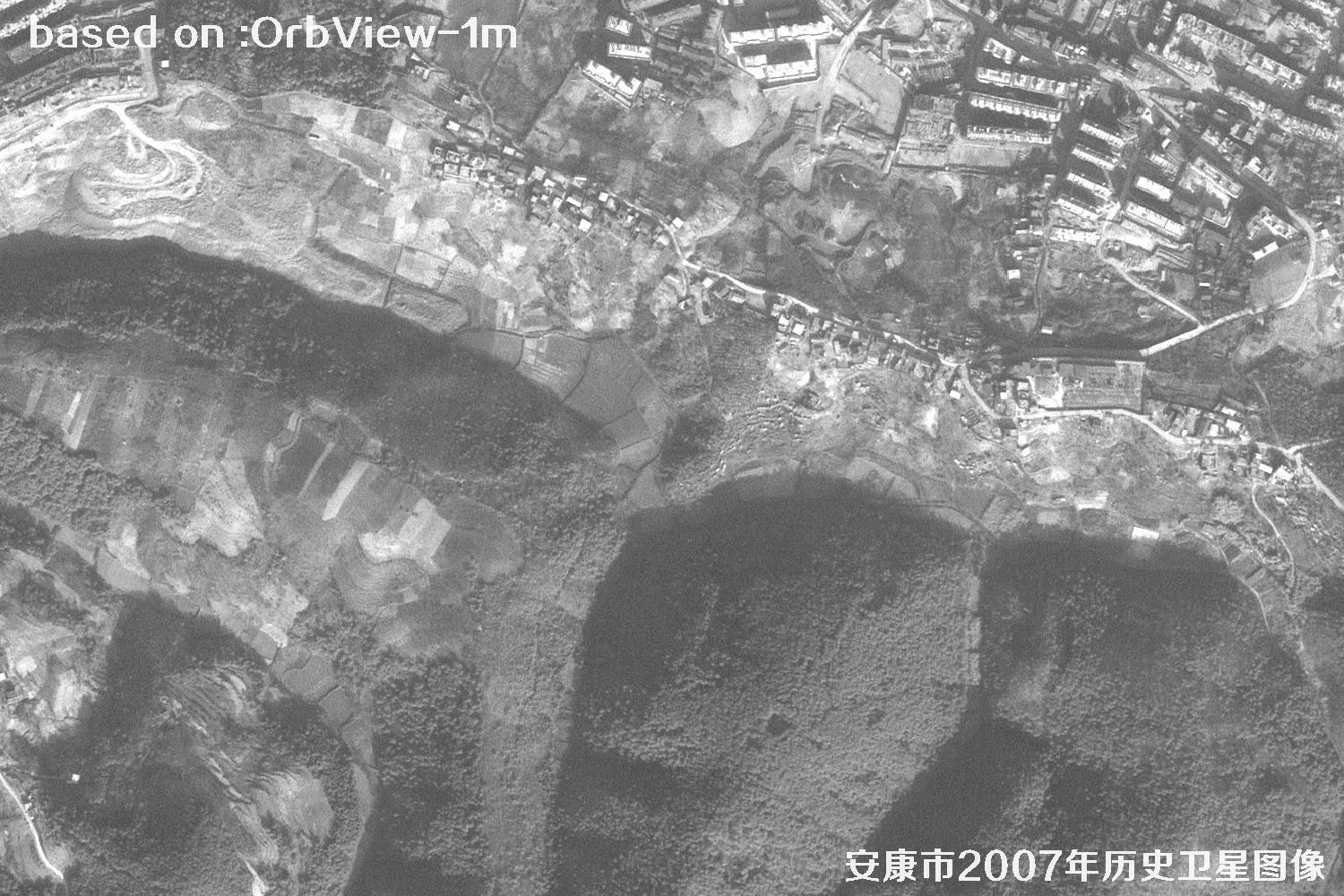 安康市2007年OrbView卫星1米分辨率历史图像15