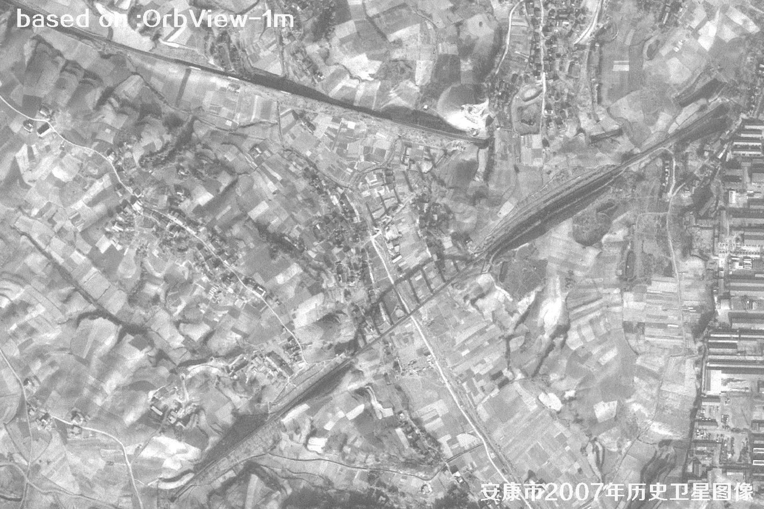 安康市2007年OrbView卫星1米分辨率历史图像18