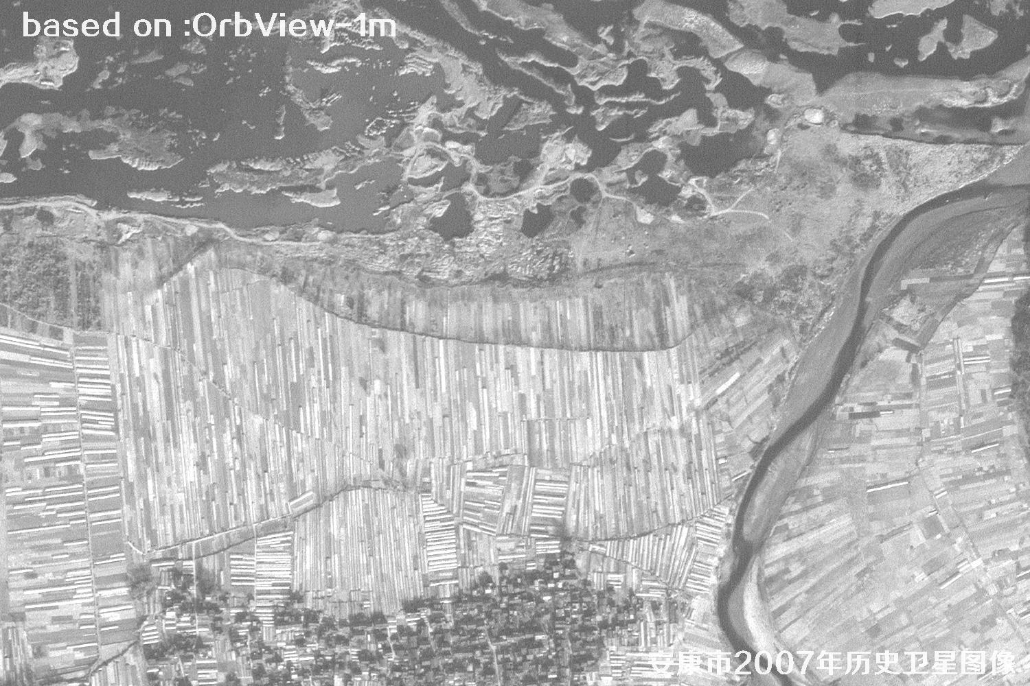 安康市2007年OrbView卫星1米分辨率历史图像19