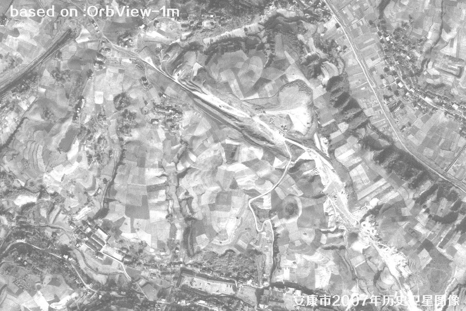 安康市2007年OrbView卫星1米分辨率历史图像20