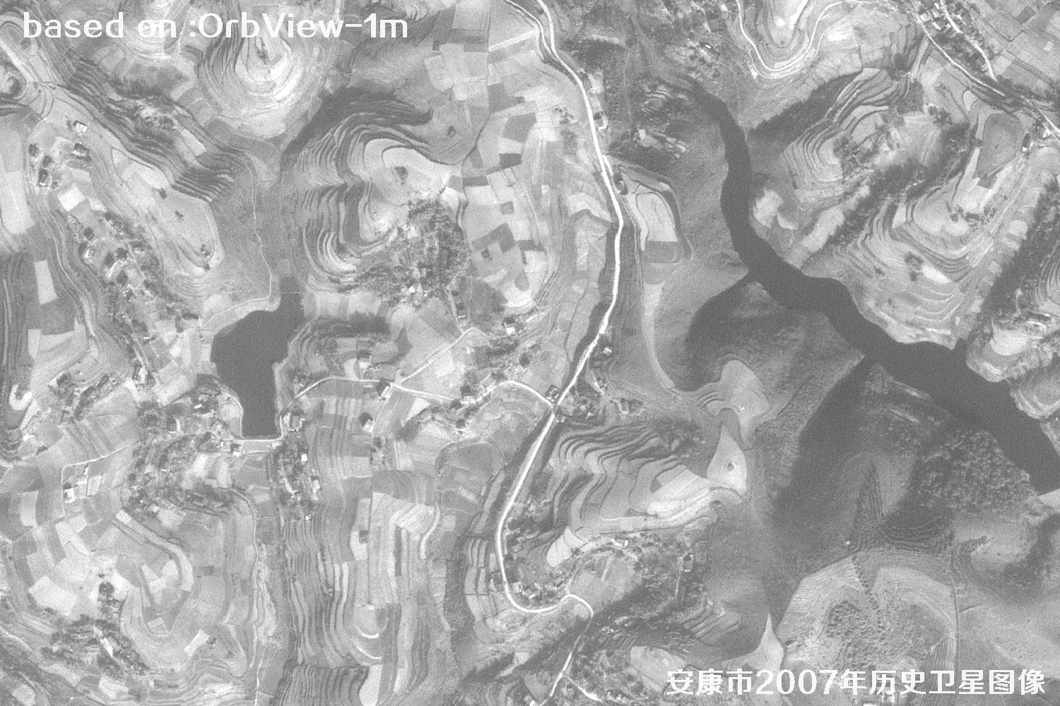 安康市2007年OrbView卫星1米分辨率历史图像21