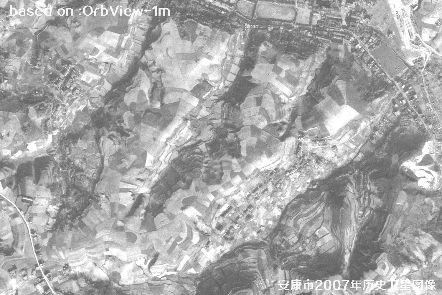 安康市2007年OrbView卫星1米分辨率历史图像22