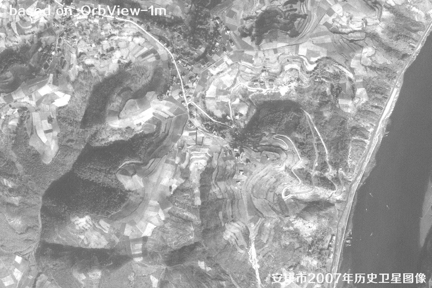 安康市2007年OrbView卫星1米分辨率历史图像24
