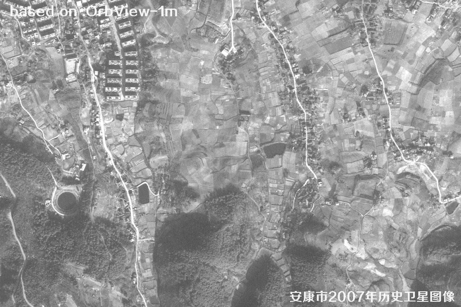 安康市2007年OrbView卫星1米分辨率历史图像27