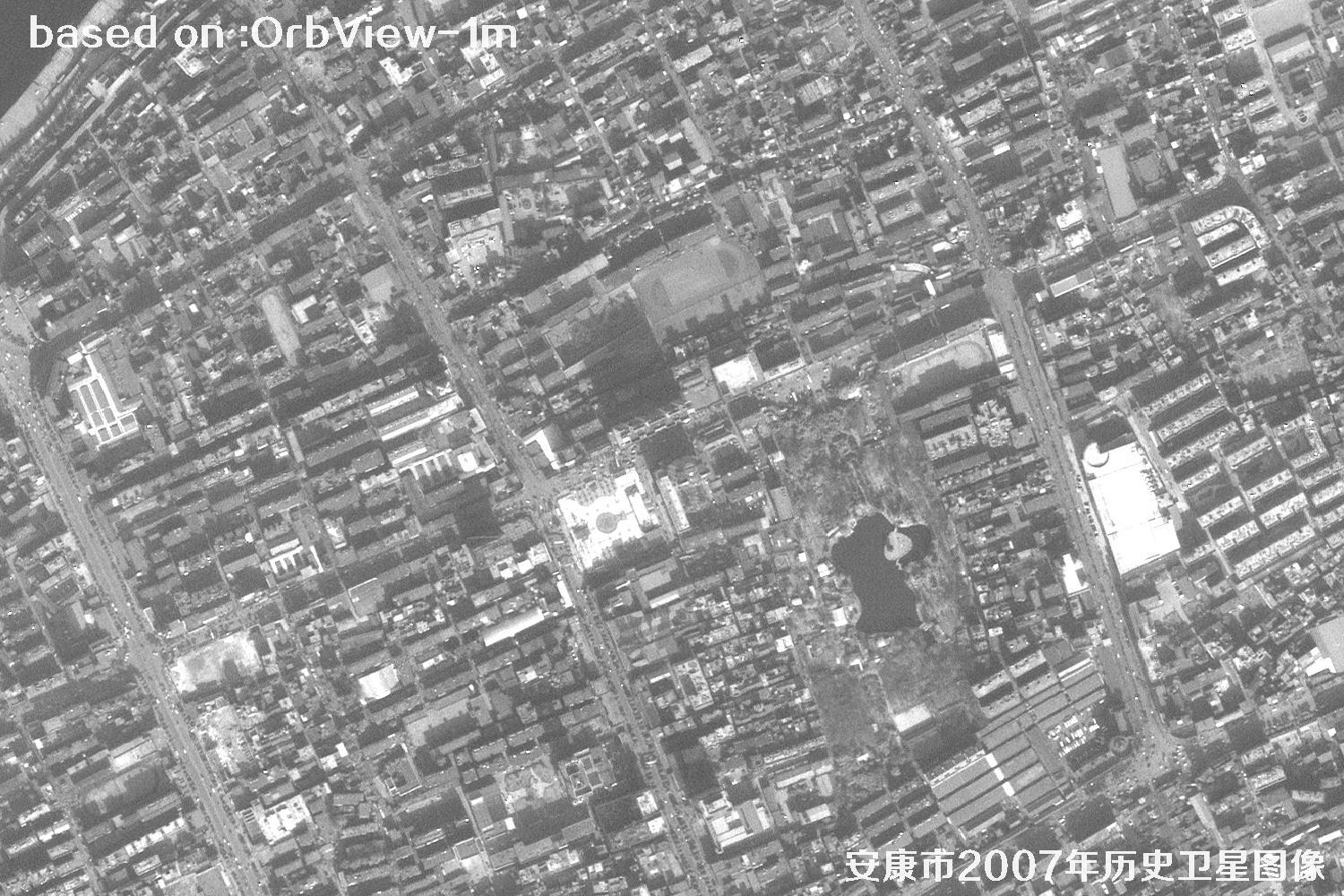 安康市2007年OrbView卫星1米分辨率历史图像6