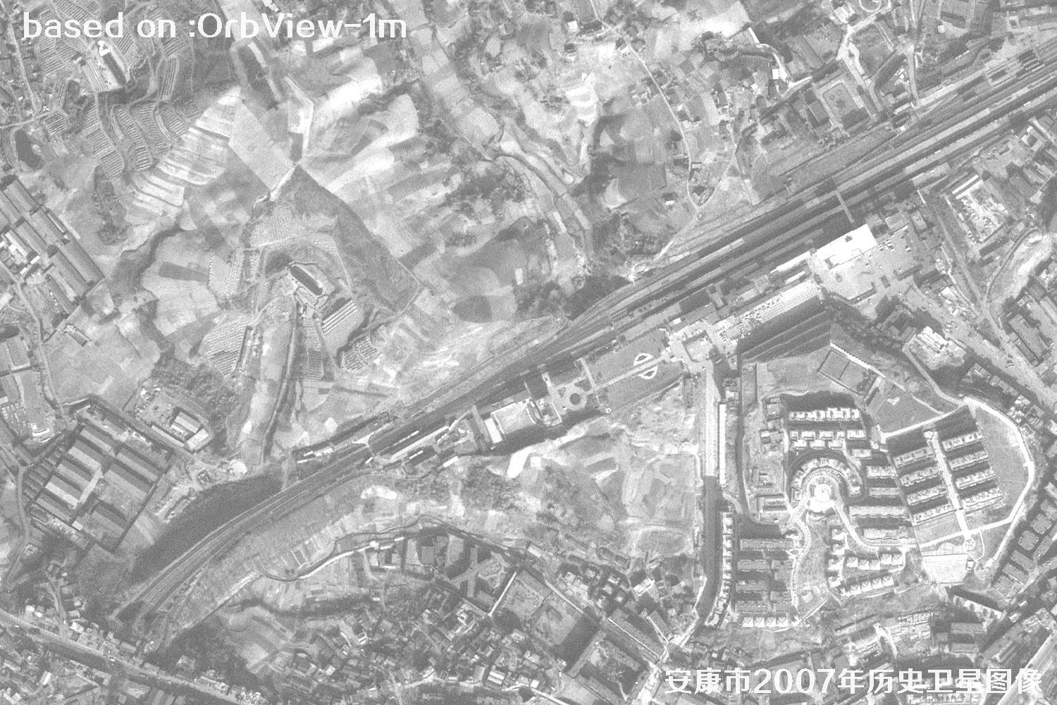 安康市2007年OrbView卫星1米分辨率历史图像8