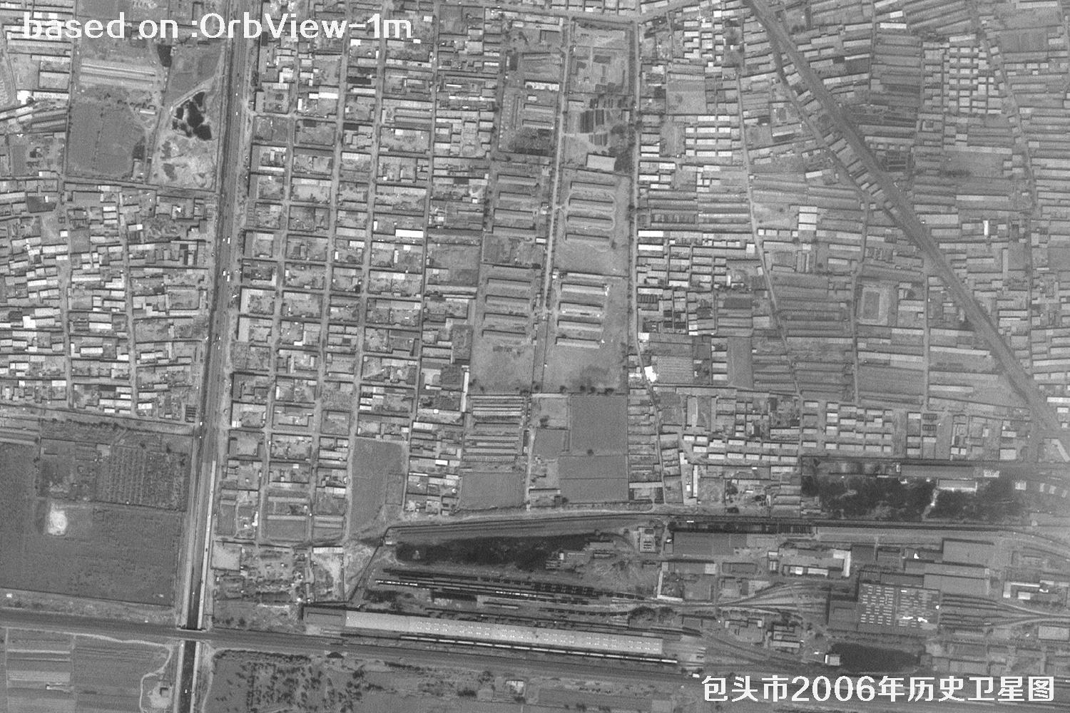 2006年内蒙古包头市历史卫星图像1