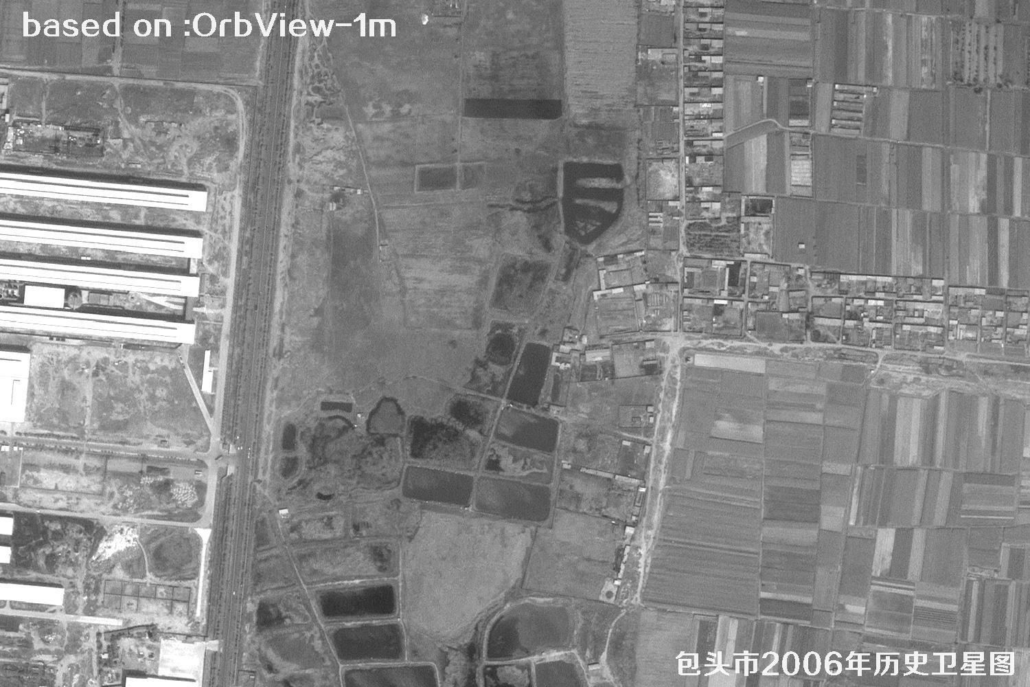 2006年内蒙古包头市历史卫星图像11