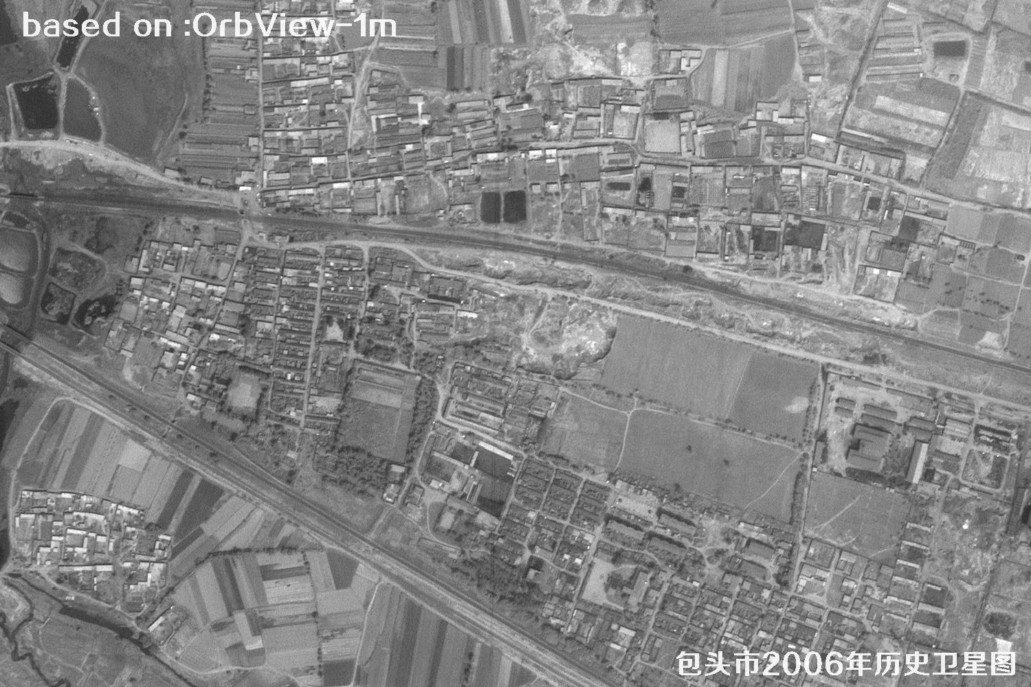 2006年内蒙古包头市历史卫星图像13